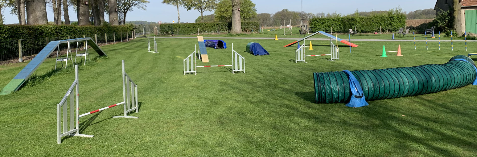 Hundeplatz mit Parcour